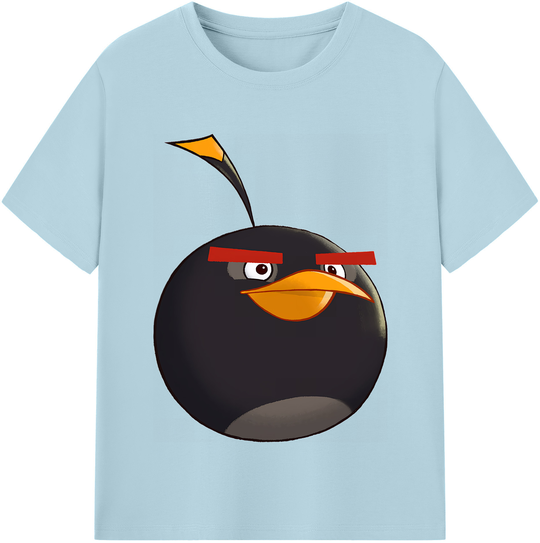 （画像用） Angry Birds アングリーバード 綿100％半袖Tシャツ（フロントプリント）
